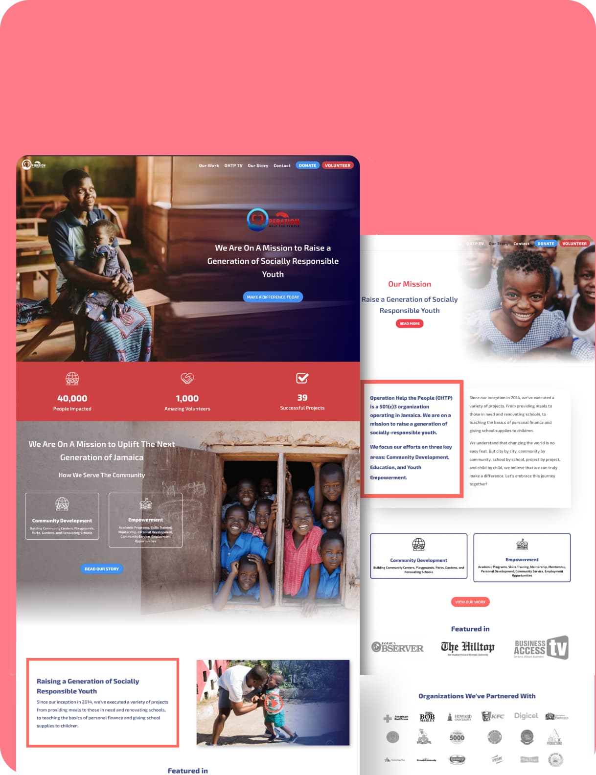 Launching Jamaica's #1 Youth Nonprofit with Bold New Website